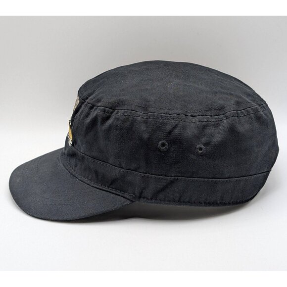 Cheetah Conservation Fund Military Cap Hat Adjustable Strap Back Black Animal - Picture 3 of 5